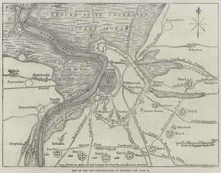Map of the New Fortifications of Antwerp